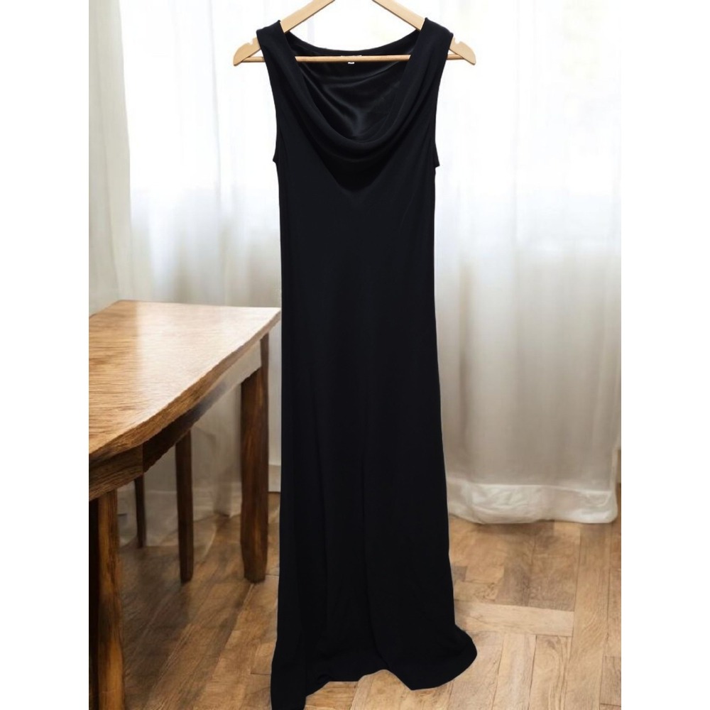 Olivier Strelli Black Maxi Dress Belgium‎ Sz 42